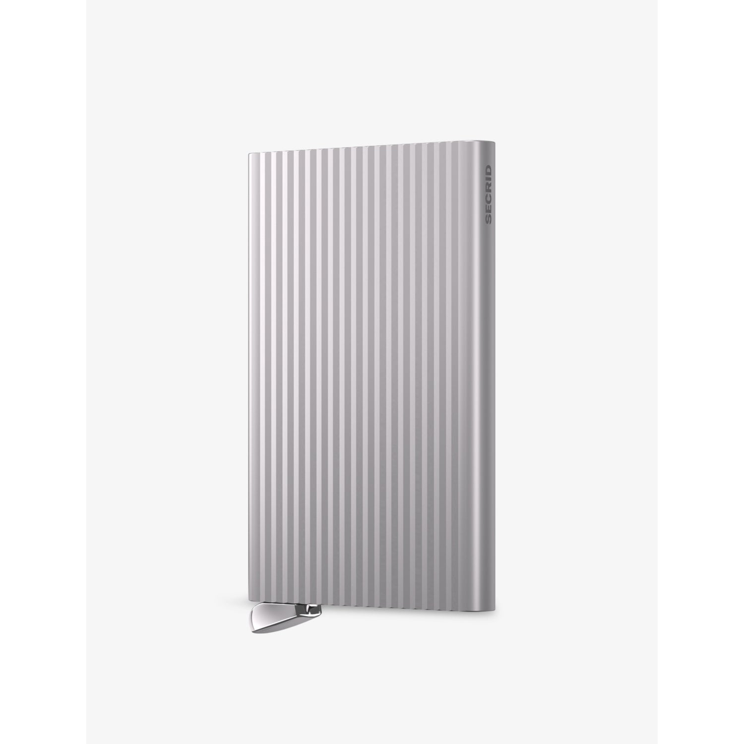 Secrid aluminium card holder with fluted design, UK version
