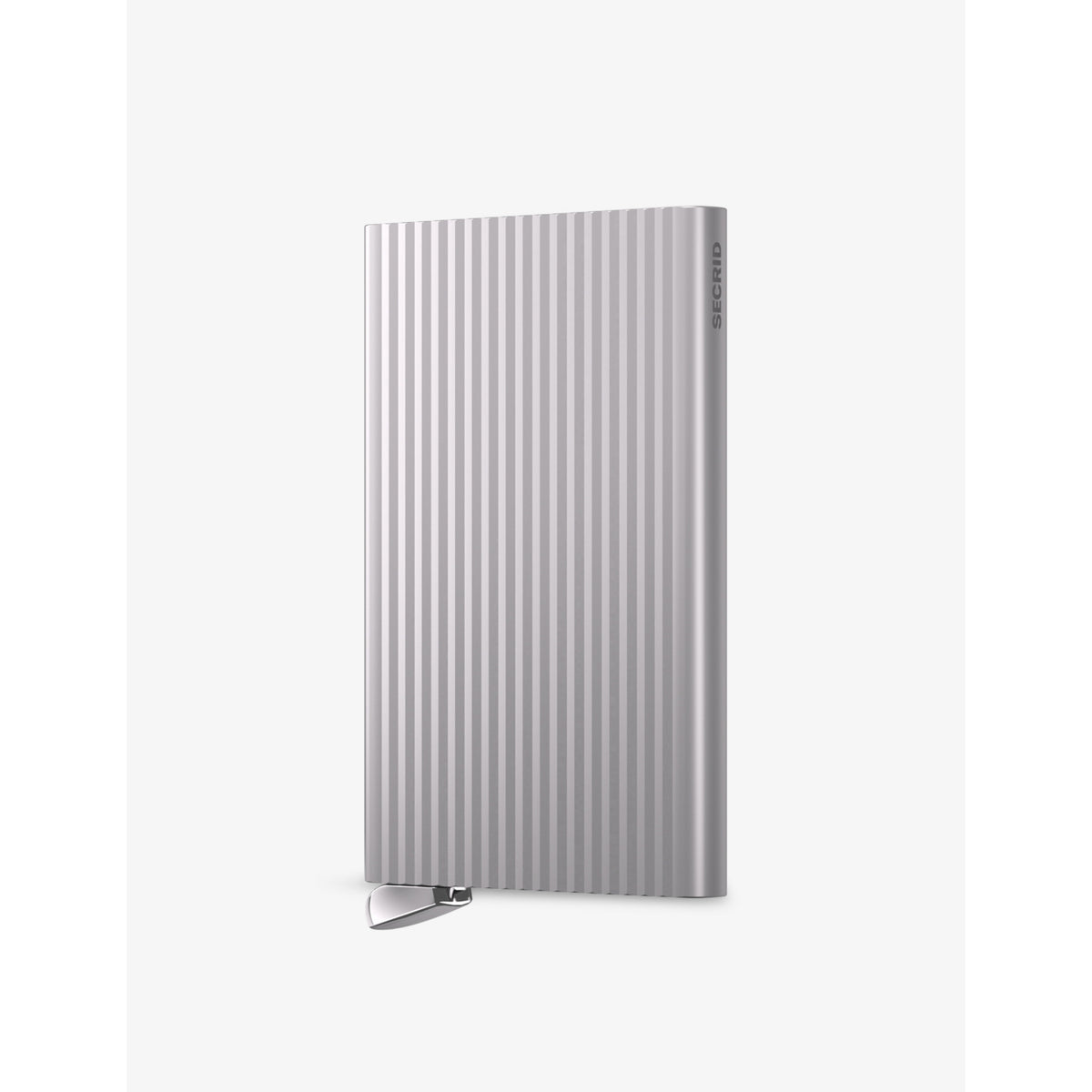 Secrid aluminium card holder with fluted design, UK version