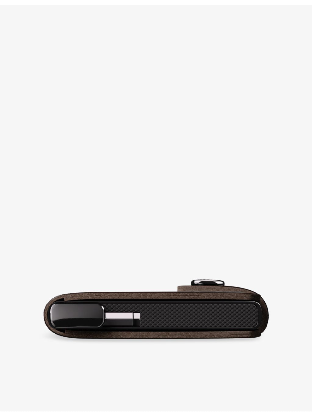 Secrid Dusk leather wallet with popper fastening, imported from the UK