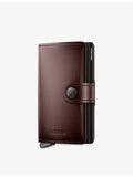 Secrid Dusk leather wallet with popper fastening, imported from the UK