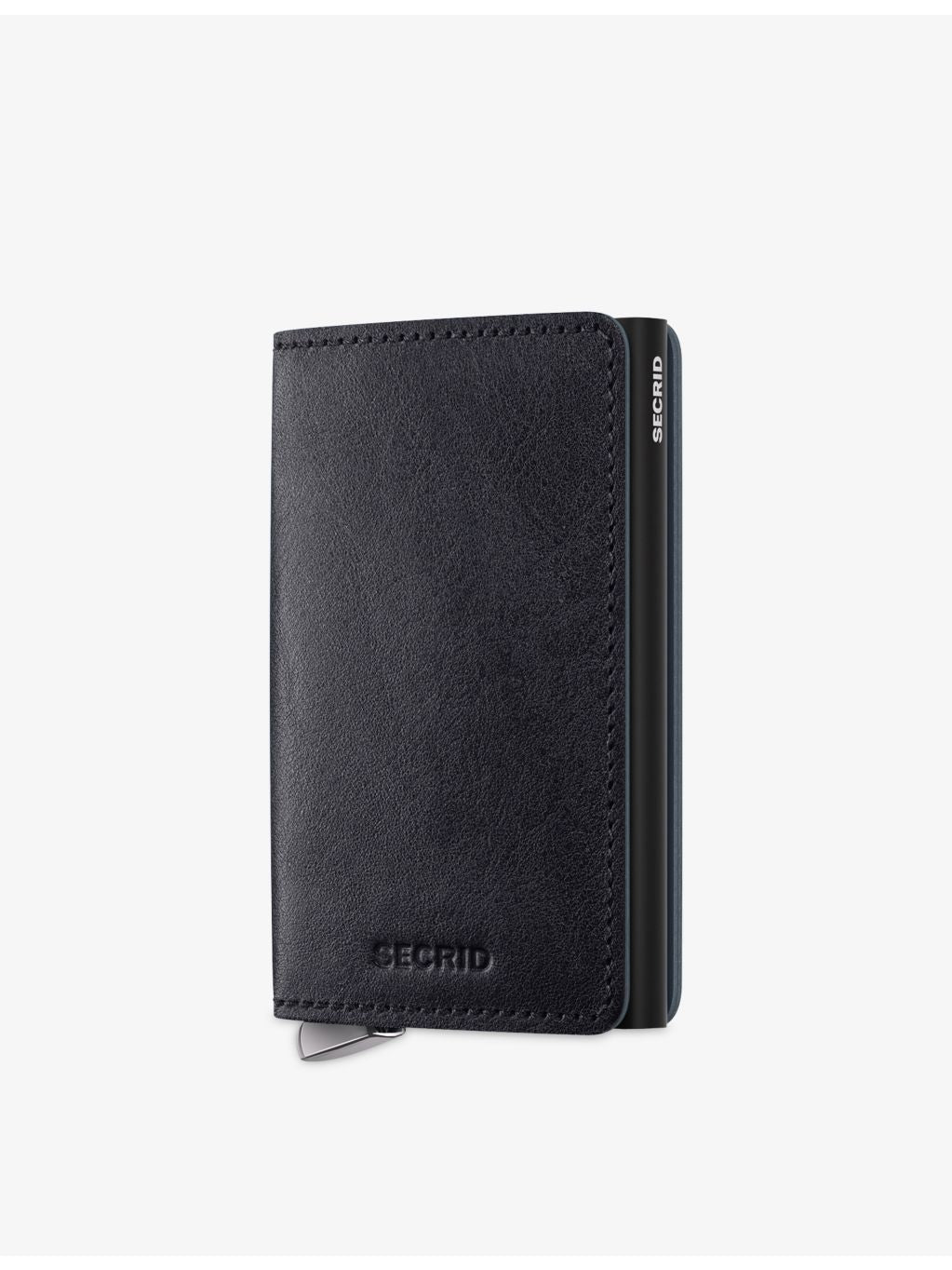 Basco slim leather wallet with card protector, imported from the UK