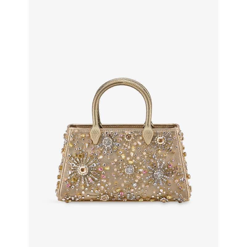 Bvlgari Serpentine Duette crystal top-handle bag, UK version