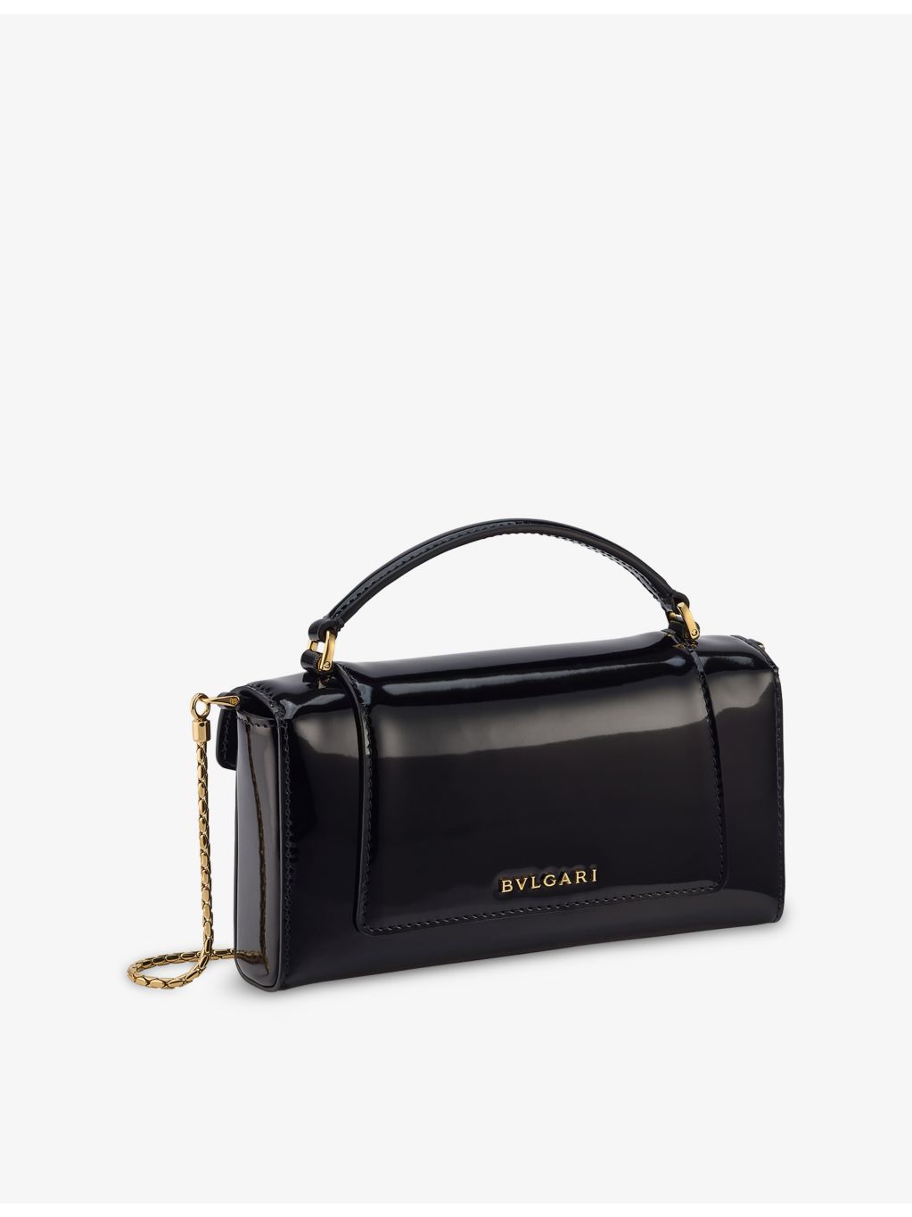 Bvlgari Serpenti Forever leather phone case with chain strap, UK version