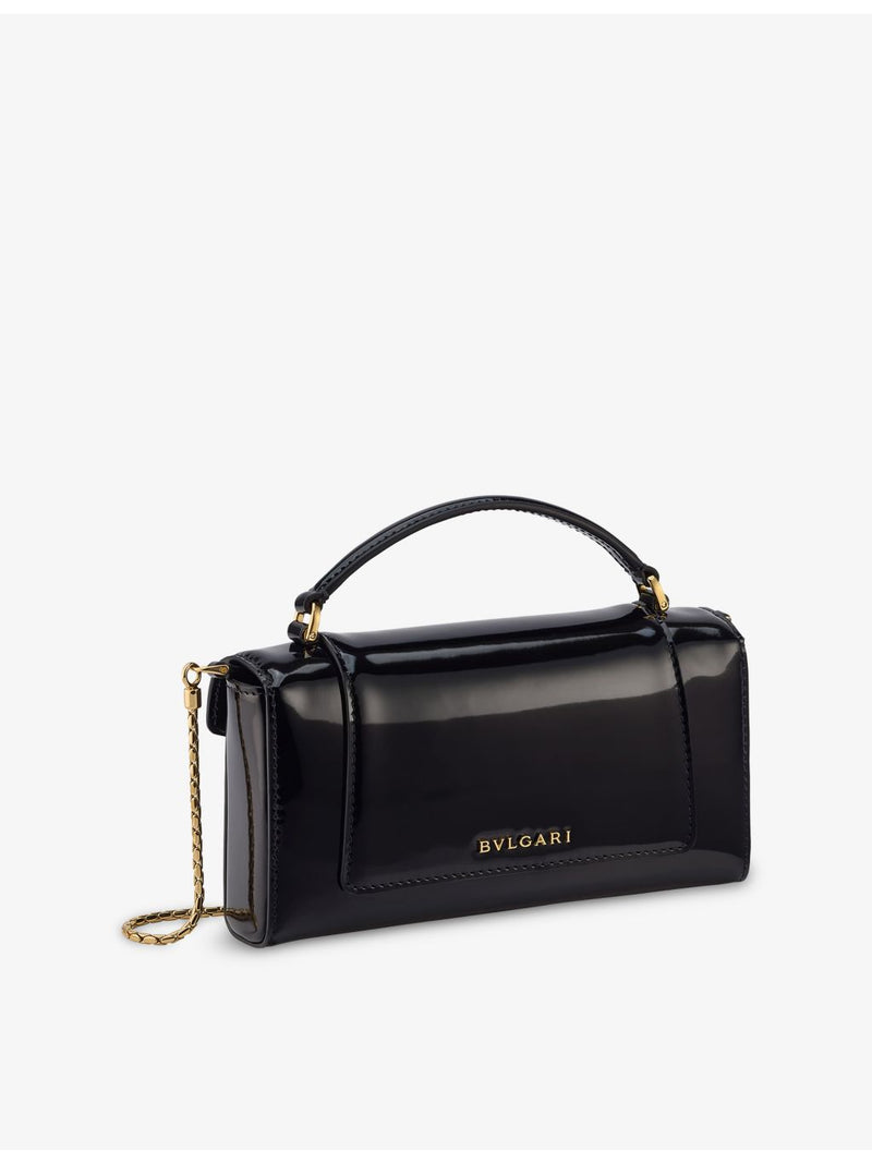 Bvlgari Serpenti Forever leather phone case with chain strap, UK version