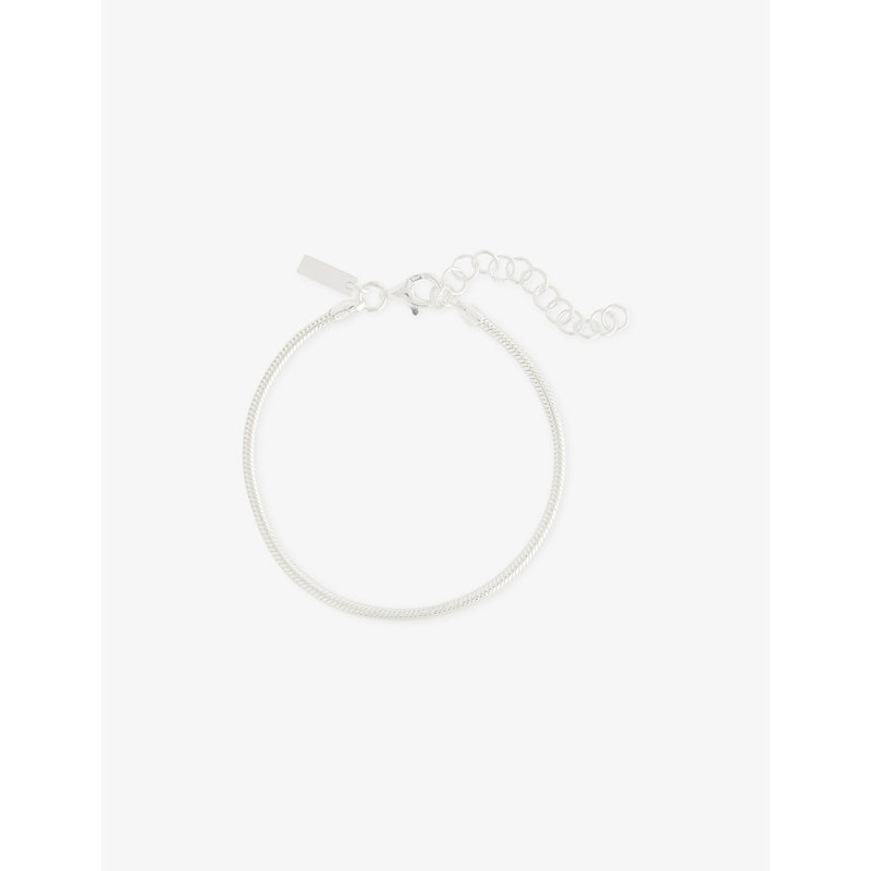 COMMONLINES 925 sterling silver snake chain bracelet 17cm - British product