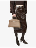 DeMellier Midi Hudson leather top-handle bag (British brand)