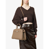 DeMellier Midi Hudson leather top-handle bag (British brand)