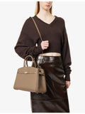 DeMellier Midi Hudson leather top-handle bag (British brand)