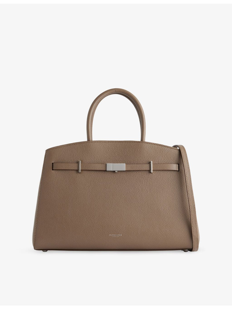 DeMellier Midi Hudson leather top-handle bag (British brand)