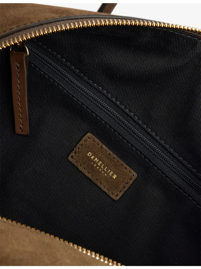 Demellier Midi Stockholm suede handbag, imported from the UK