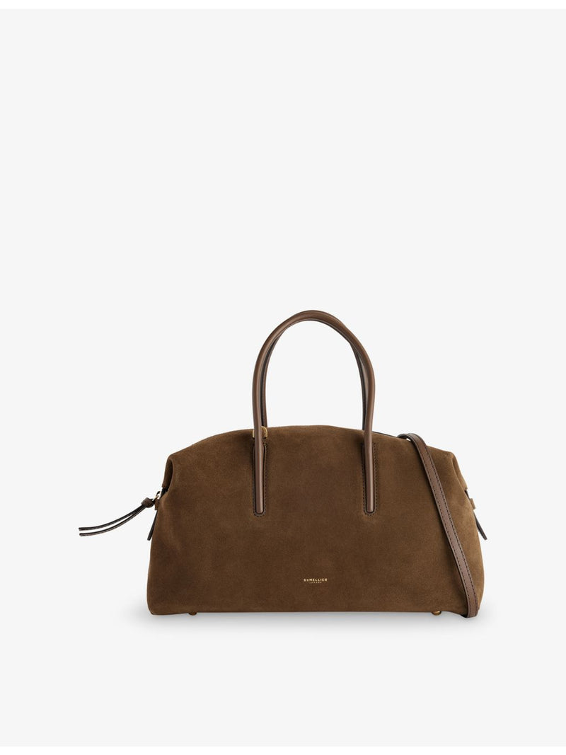 Demellier Midi Stockholm suede handbag, imported from the UK