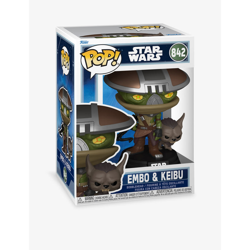 Funko Pop Star Wars Embo and Keibu vinyl figure 11.4cm (British brand)
