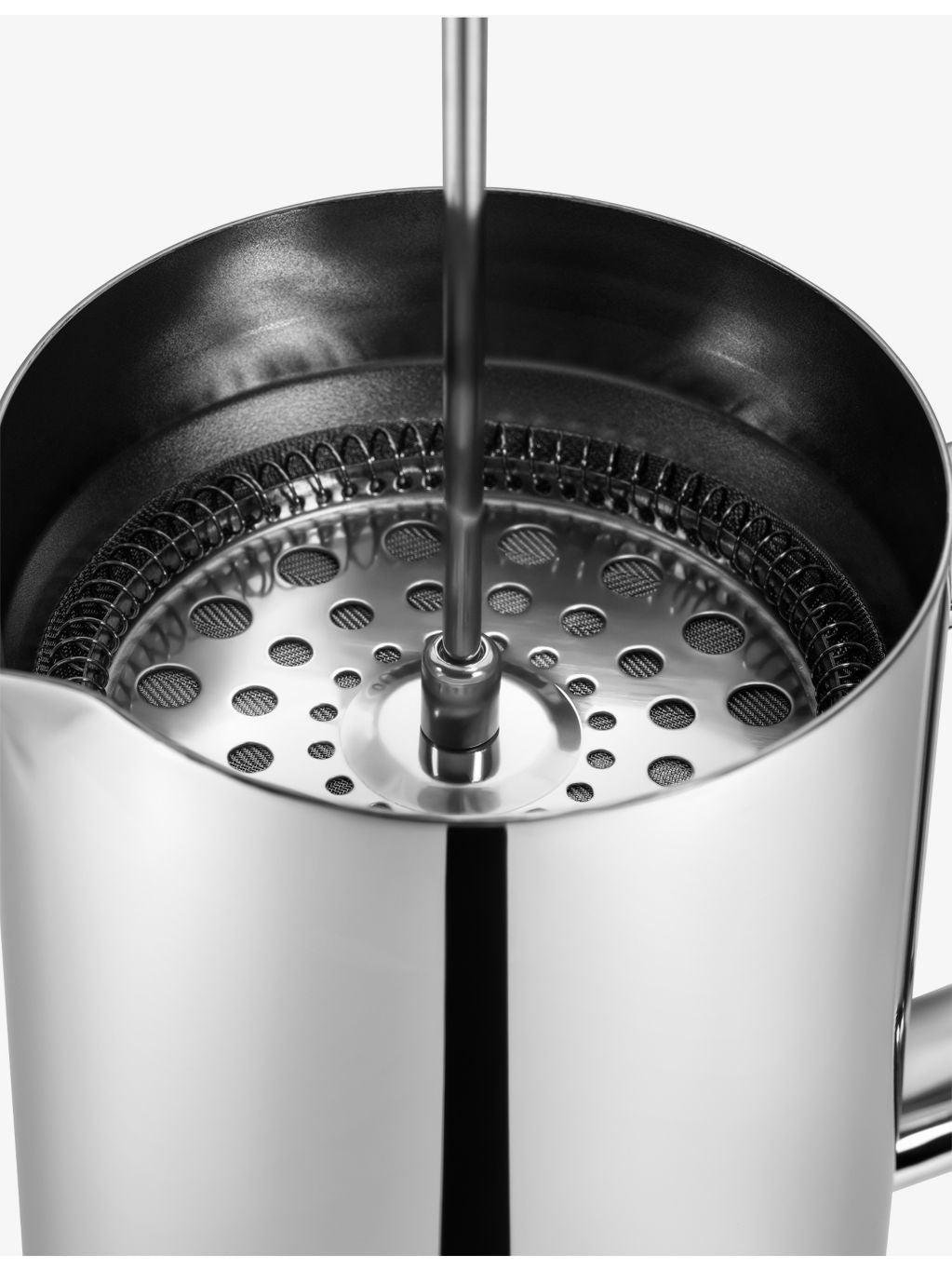 AARKE logo-engraved stainless steel French press 1L - British product