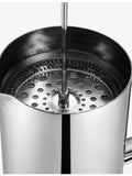 AARKE logo-engraved stainless steel French press 1L - British product