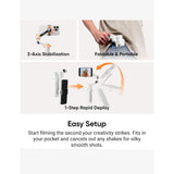 Insta360 Flow Pro 2 smartphone gimbal compact stabilizer, imported from the UK