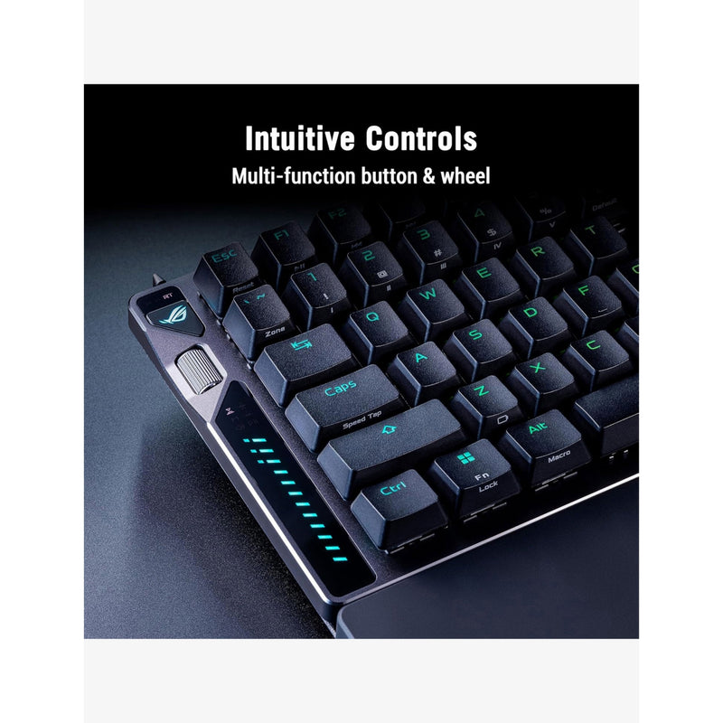 ROG Falcata split gaming keyboard with customisable actuation (British brand)