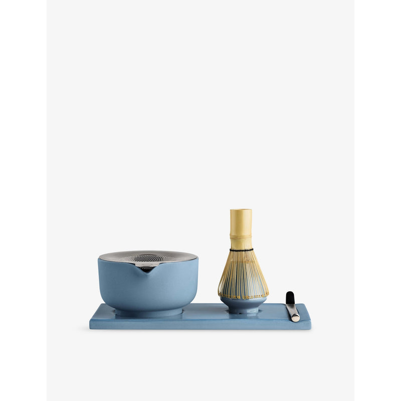 Fellow matcha set with ceramic bowl and bamboo whisk, UK version