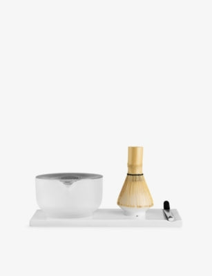 Fellow matcha set with ceramic bowl and bamboo whisk, UK version