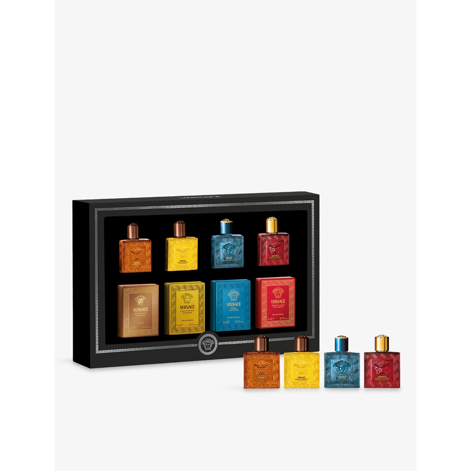 Versace Pour Homme miniature set with Eros fragrances (British brand)
