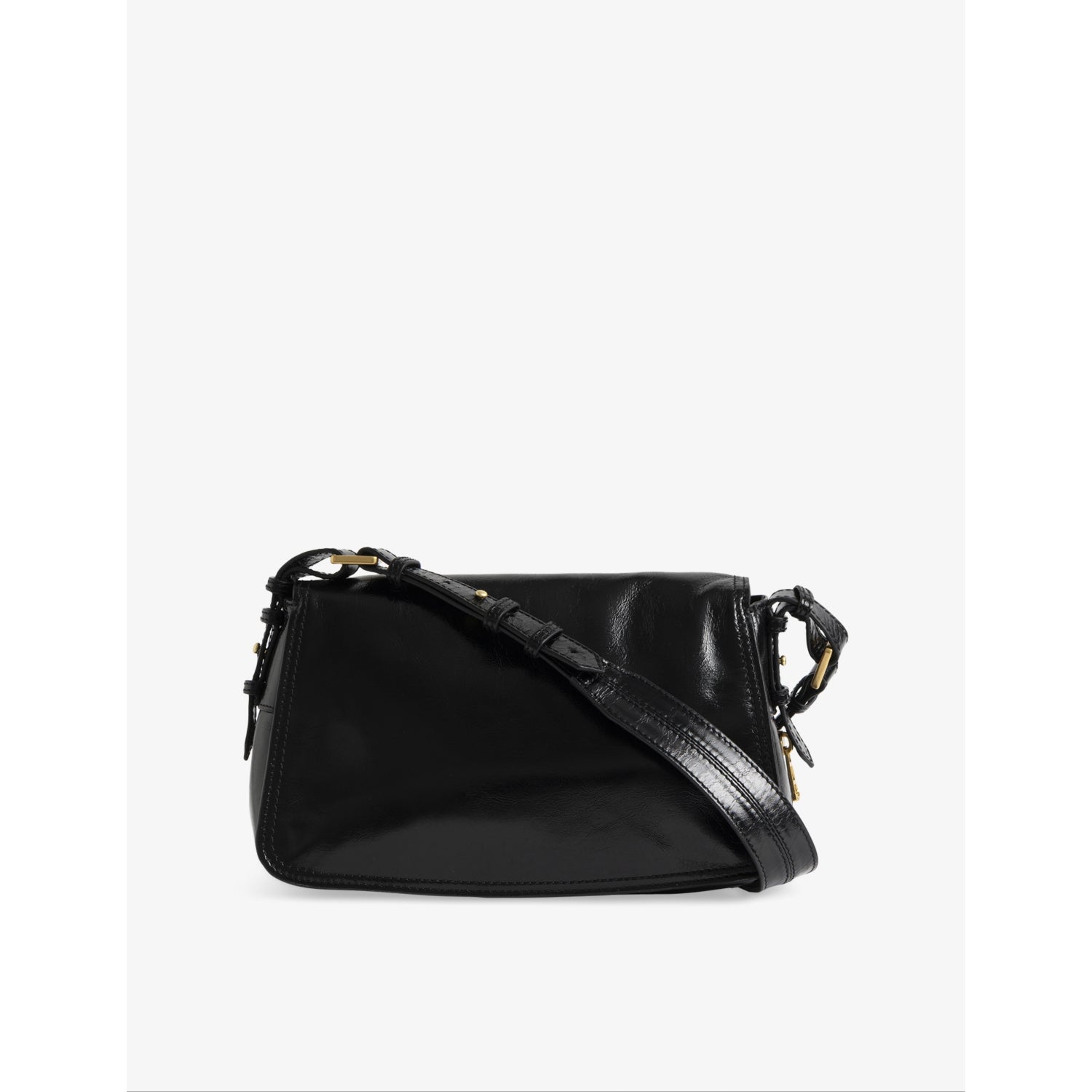 Zadig Voltaire Le Zouzou patent-leather shoulder bag 27cm - British product