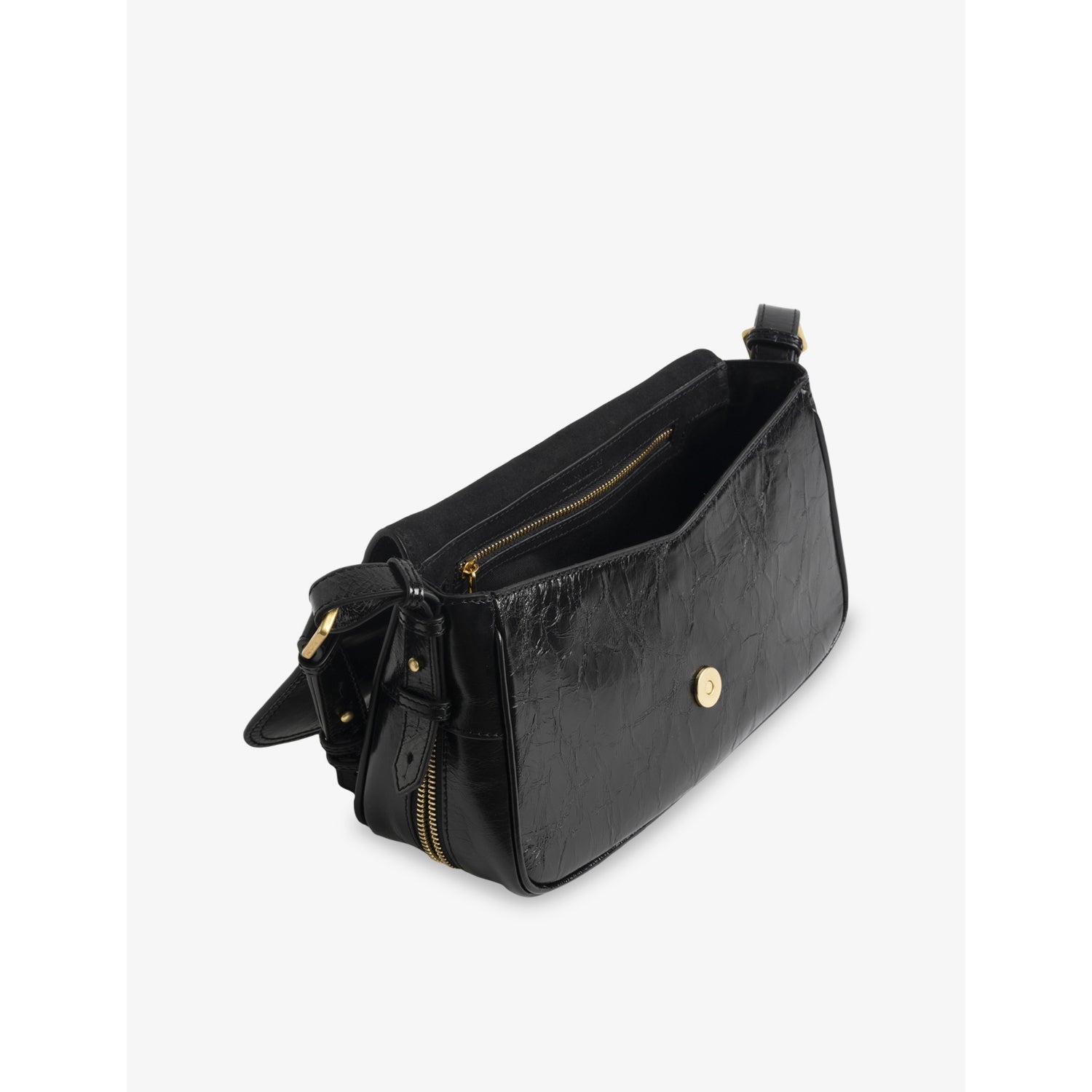 Zadig Voltaire Le Zouzou patent-leather shoulder bag 27cm - British product