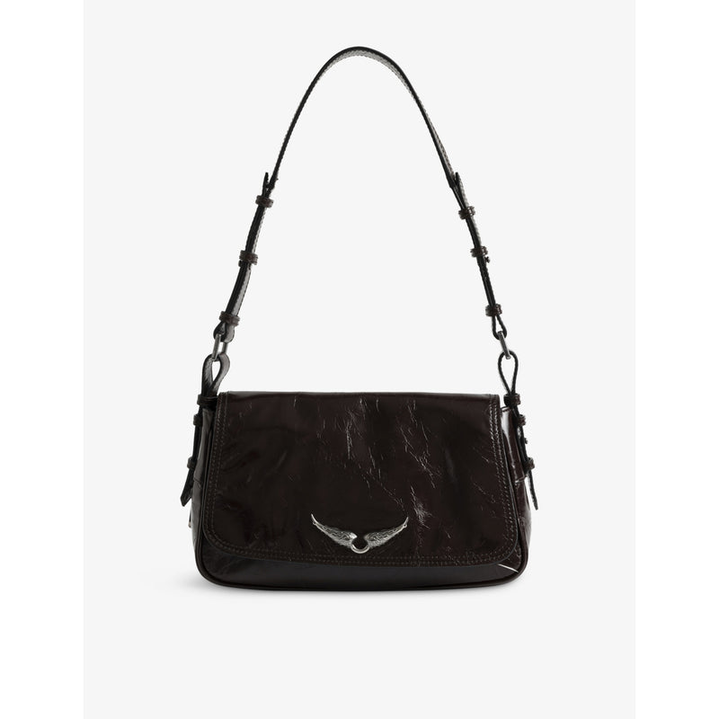 Zadig&Voltaire Le Zouzou Patent-Leather Shoulder Bag