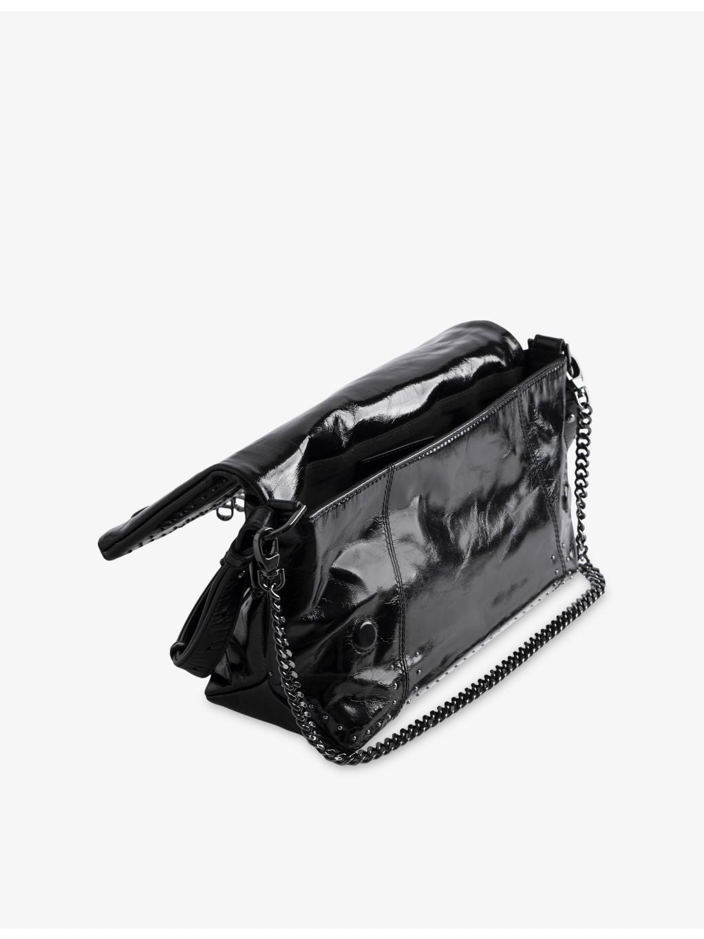Zadig&Voltaire Rocky II patent leather shoulder bag (British brand)