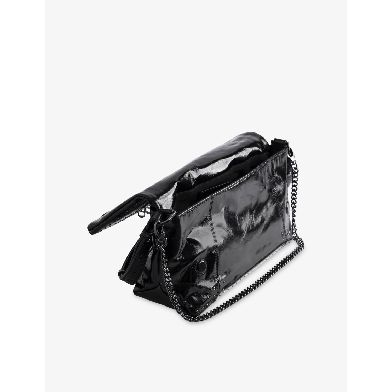 Zadig&Voltaire Rocky II patent leather shoulder bag (British brand)