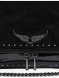 Zadig&Voltaire Rocky II patent leather shoulder bag (British brand)
