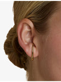 Astrid & Miyu Orbit Dome gold-plated cuff earrings, imported from the UK