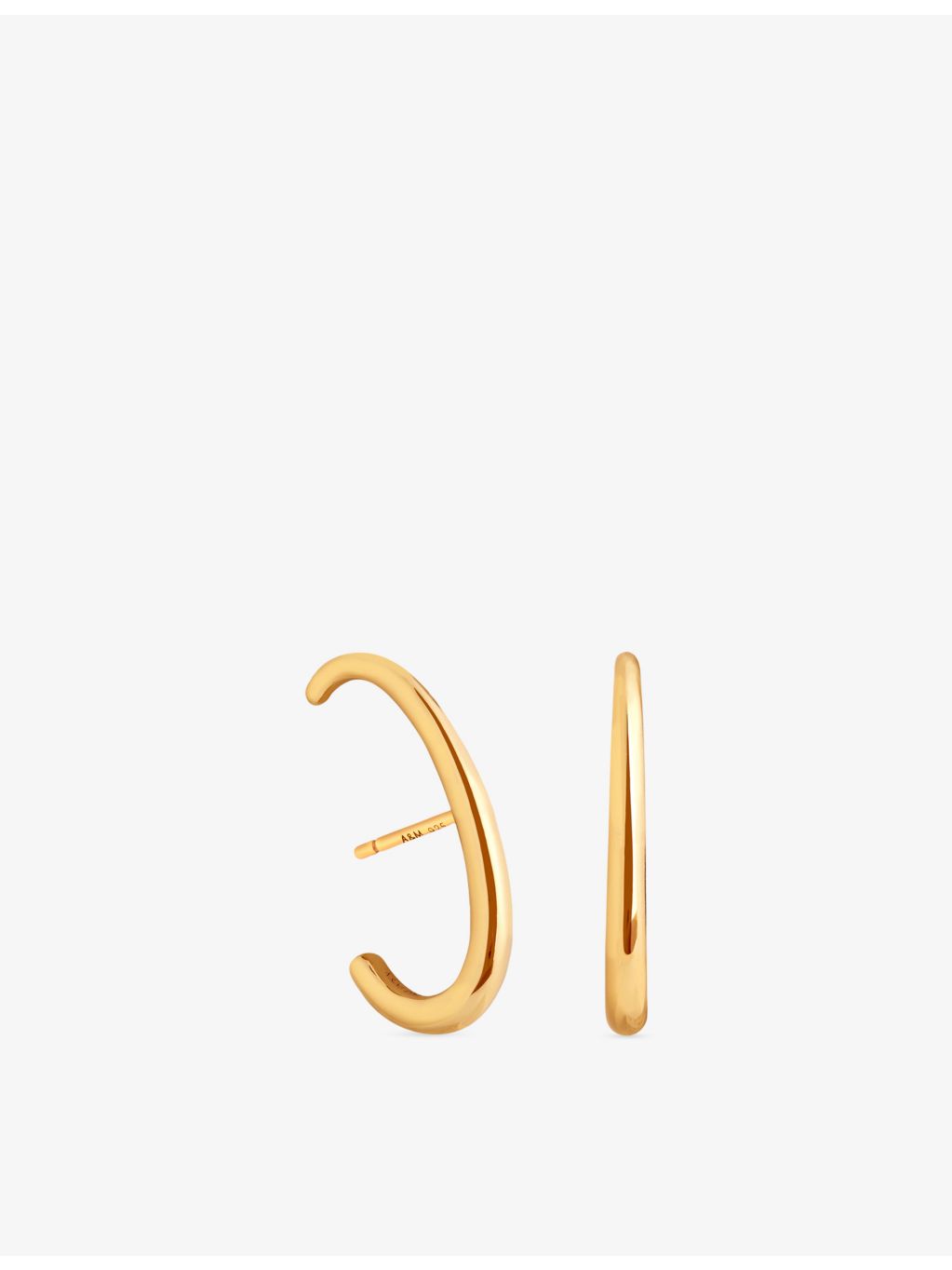 Astrid & Miyu Orbit Dome gold-plated cuff earrings, imported from the UK