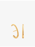 Astrid & Miyu Orbit Dome gold-plated cuff earrings, imported from the UK