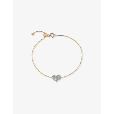 selfridges Kismet By Milka Maxi Cherish 0.07ct Baguette Diamond and 0.09ct Diamond Chain Bracelet- Buy online at McGrocer