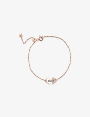 Kismet by Milka Beloved 0.03ct diamond chain bracelet 17cm (British brand)