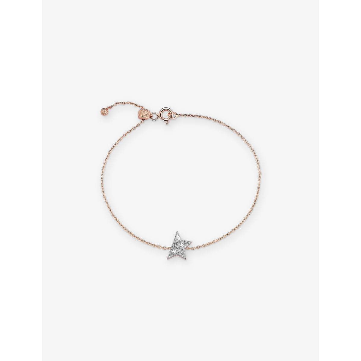 Kismet By Milka Maxi Comet 0.04ct Baguette-Diamond And 0.08ct Diamond Chain Bracelet