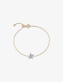 Kismet by Milka diamond bracelet with baguette and round diamonds (British brand)
