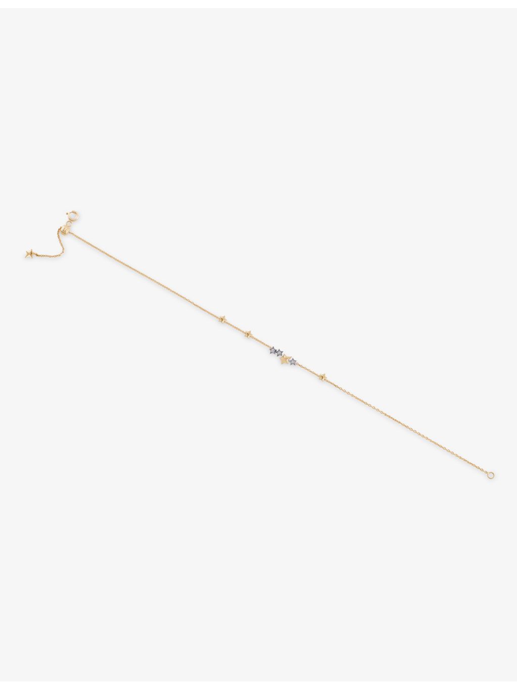 Kismet by Milka 14ct gold chain bracelet with diamond (British brand)
