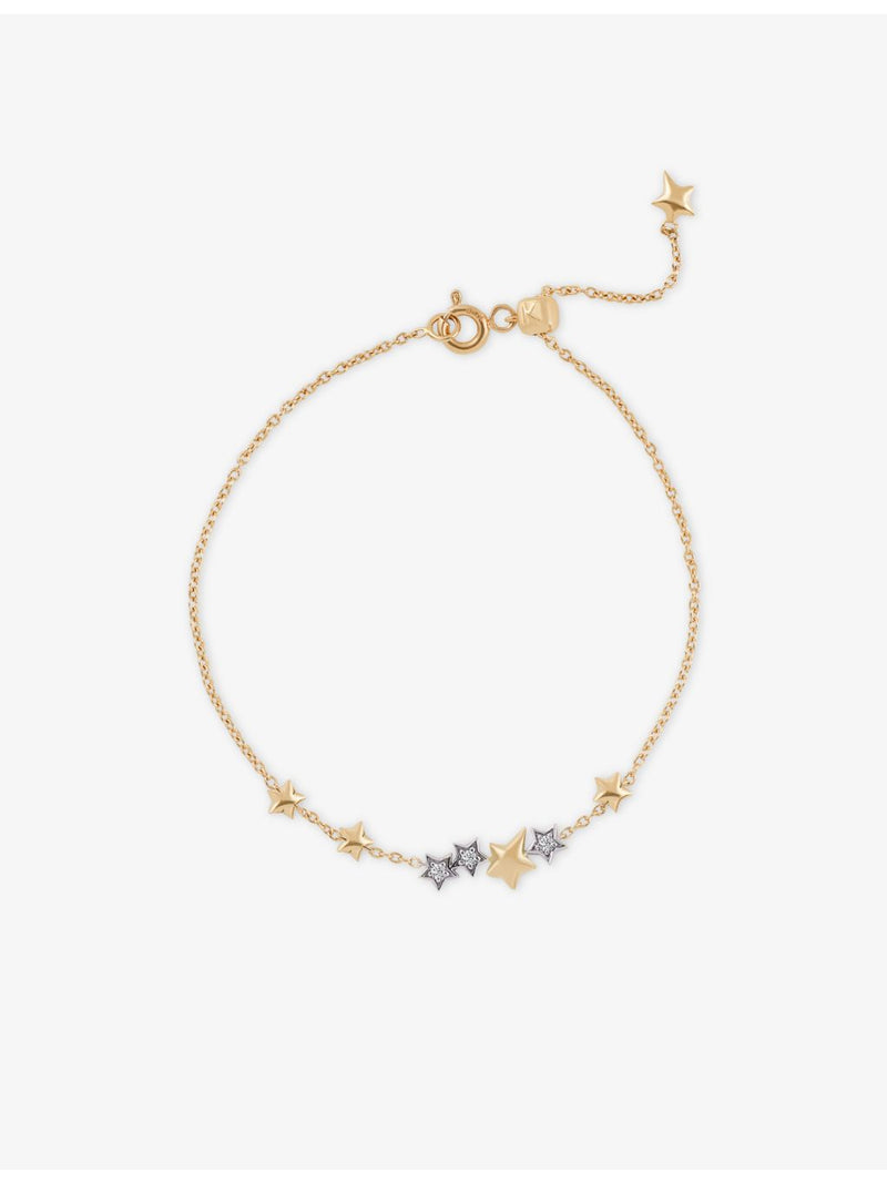 Kismet by Milka 14ct gold chain bracelet with diamond (British brand)