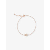 Ankh 0.03ct Diamond Chain Bracelet - ROSE GOLD