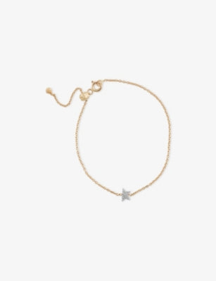 Kismet by Milka Mini Comet diamond chain bracelet 17cm - British product