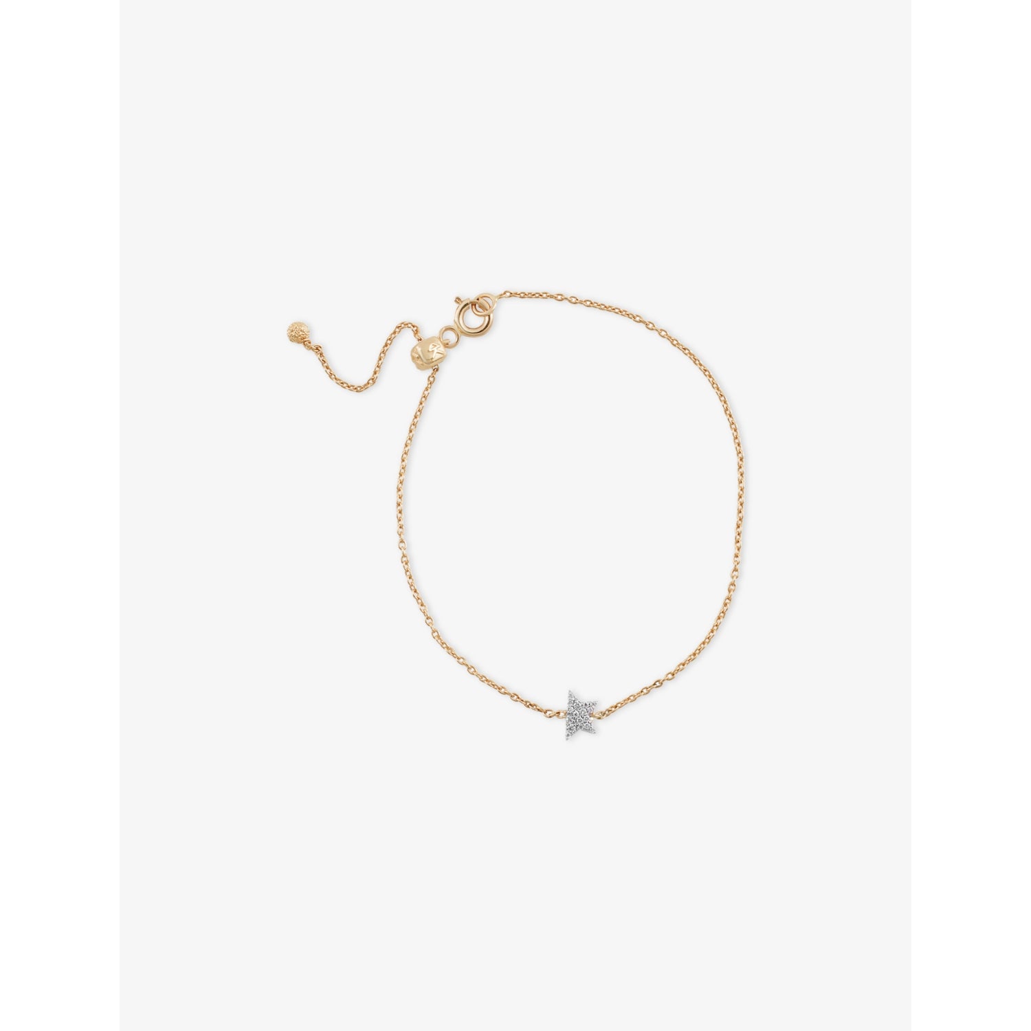 Kismet By Milka Mini Comet 0.04ct Diamond Chain Bracelet