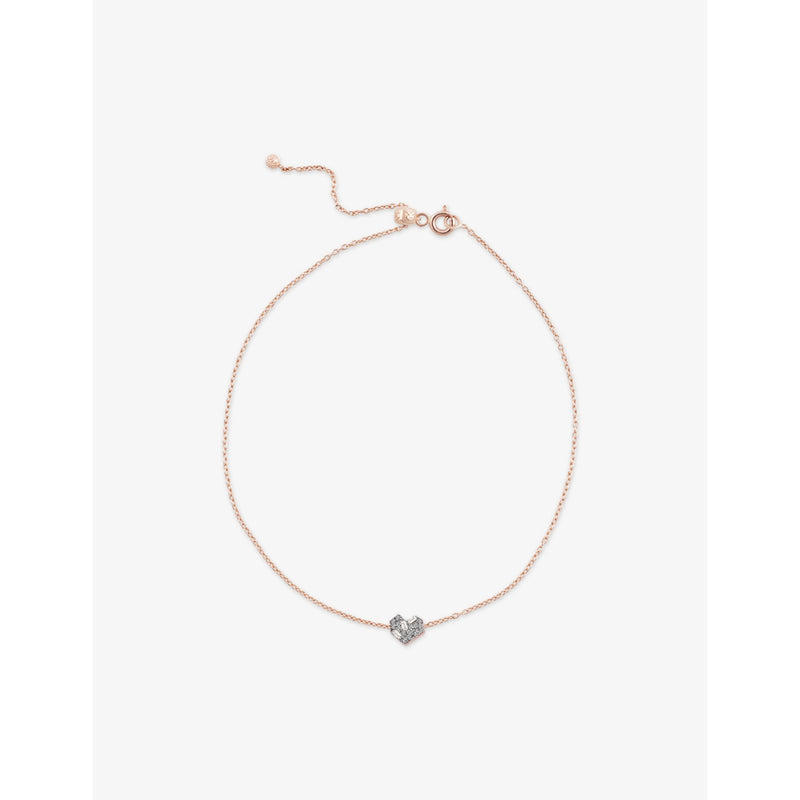 Kismet By Milka Mini Cherish 0.04ct Baguette-Diamond And 0.07ct Diamond Chain Bracelet