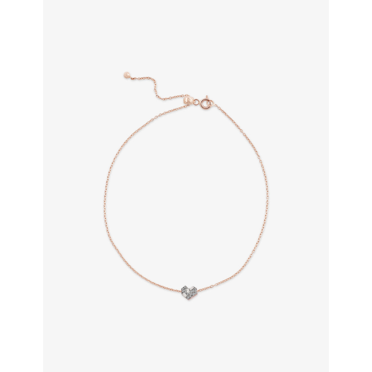 Kismet By Milka Mini Cherish 0.04ct Baguette-Diamond And 0.07ct Diamond Chain Bracelet