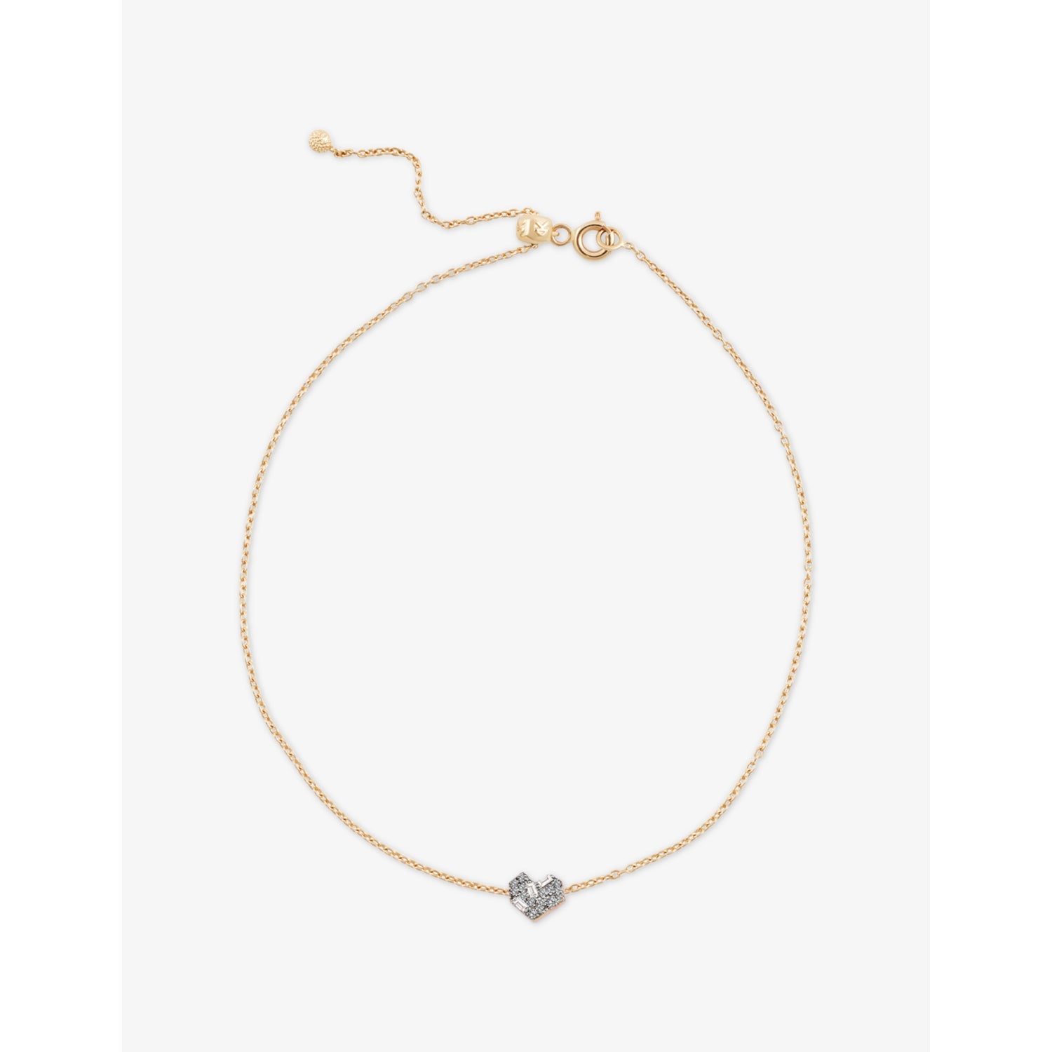 Mini Cherish 0.04ct Baguette-Diamond And 0.07ct Diamond Chain Bracelet - ROSE GOLD