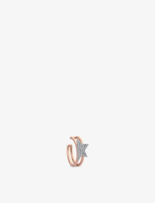 Kismet by Milka Comet diamond cuff earring 0.08ct, imported from the UK