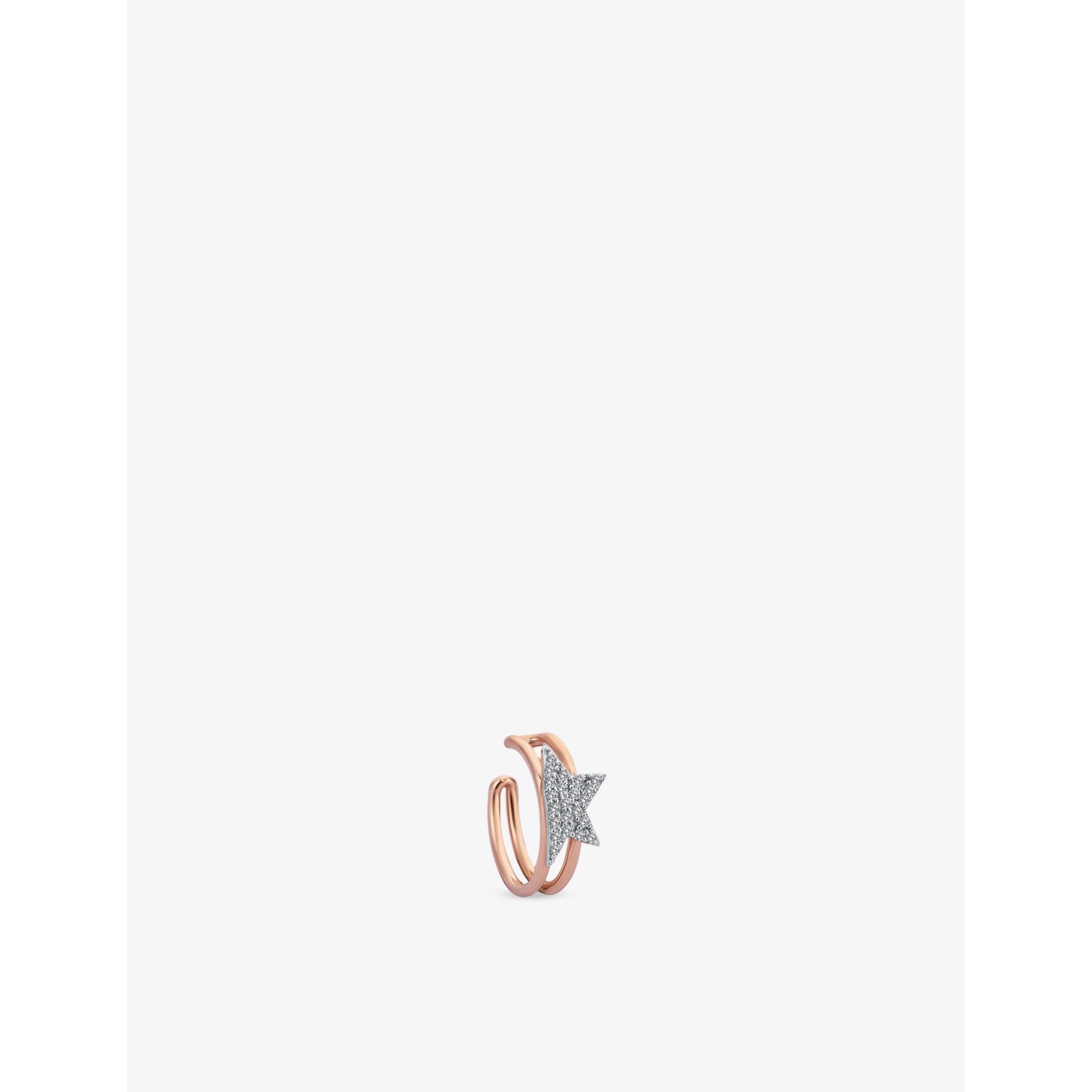 Comet 0.08ct Diamond Cuff Earing - ROSE GOLD