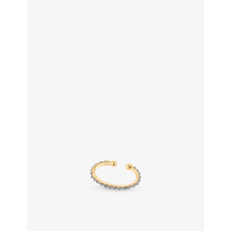 Kismet by Milka Shimmery Circle diamond cuff 0.12ct, UK version