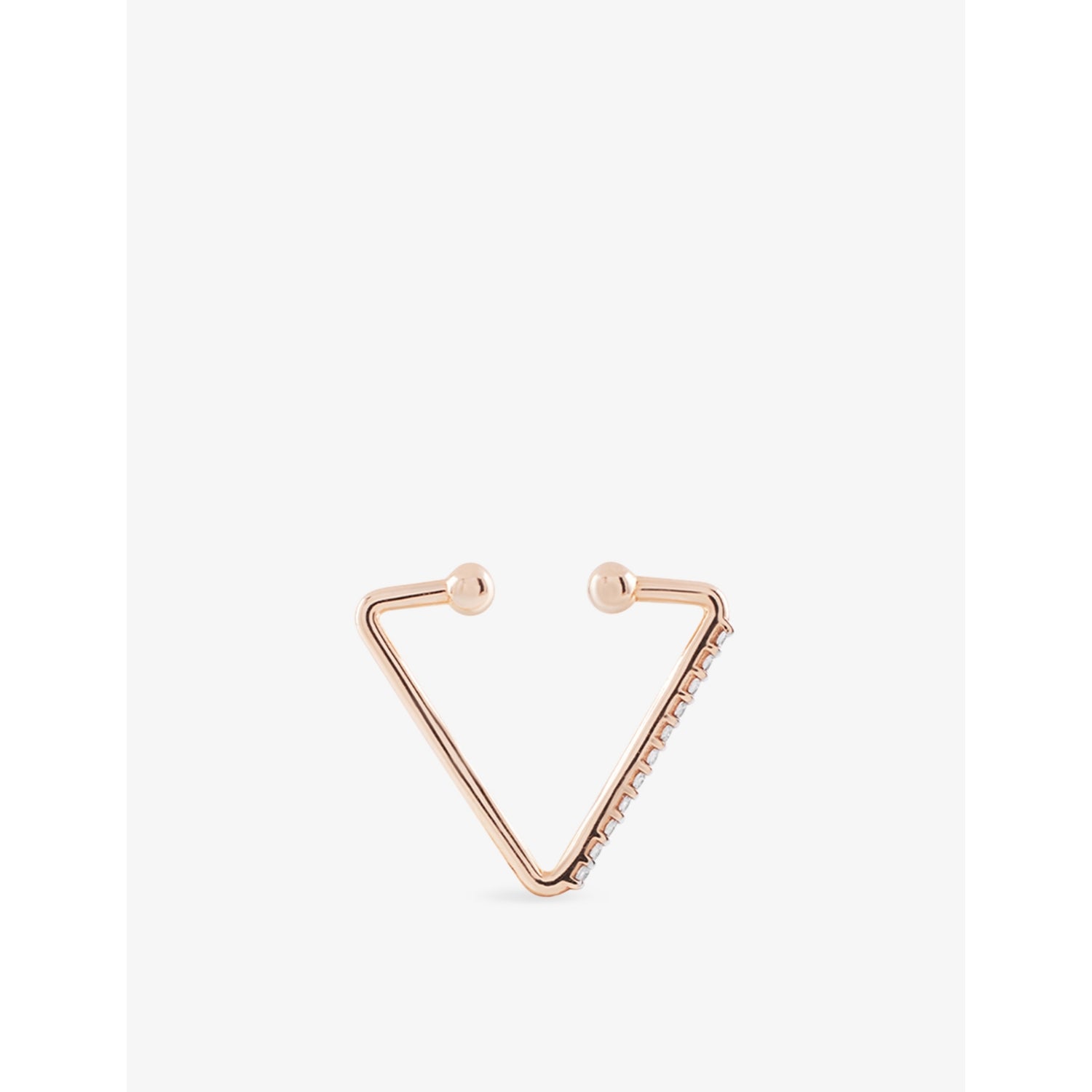 Kismet By Milka ear cuff triangle 0.06ct diamond (British brand)