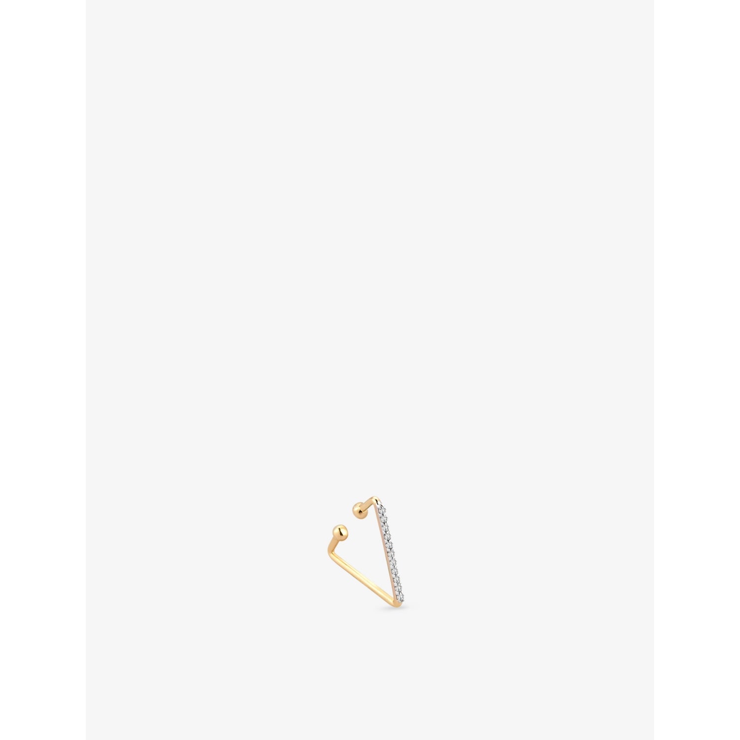 Kismet By Milka Triangle 0.06ct Diamond Ear Cuff