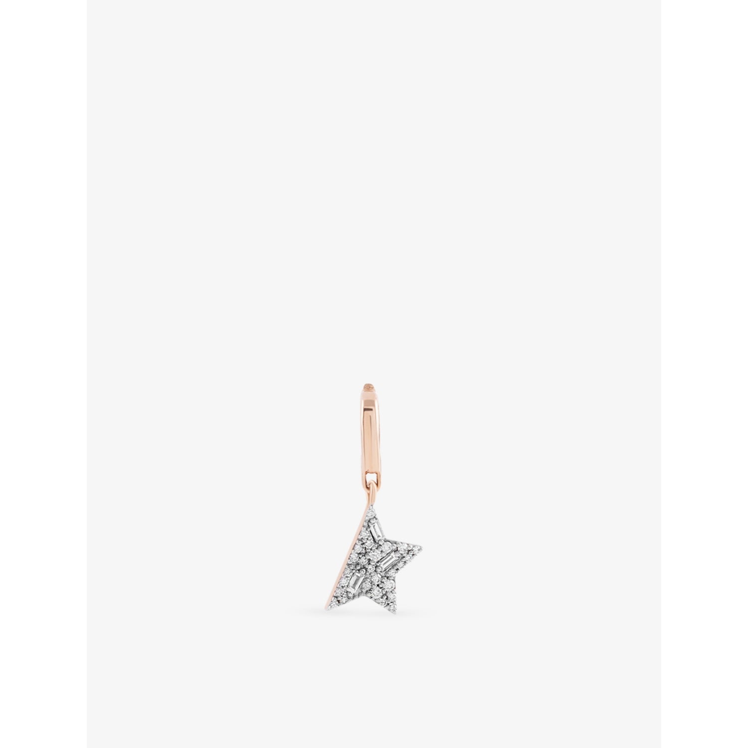 Kismet By Milka Comet Mini 0.05ct Baguette-Diamond And 0.07ct Diamond Charm